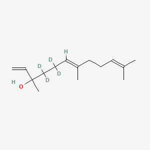 molecular formula C15H26O B12368965 Nerolidol-d4 