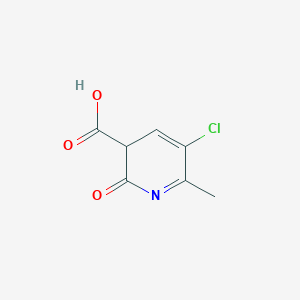 molecular formula C7H6ClNO3 B12368967 5-chloro-6-methyl-2-oxo-3H-pyridine-3-carboxylic acid 