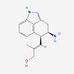 molecular formula C15H18N2O B1236900 Demethylchanoclavine CAS No. 51704-40-6