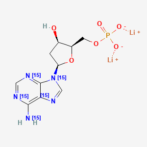 2'-Deoxyadenosine-5'-monophosphate-15N5 (dilithium)