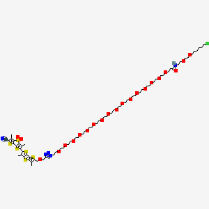 molecular formula C70H106ClN5O22S6 B12369041 HaloFlipper 30 