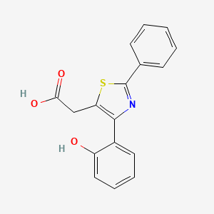 4-(Hydroxyphenyl)-2-phenyl-5-thiazoleacetic acid