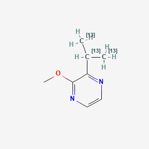 molecular formula C8H12N2O B12369076 2-Isopropyl-3-methoxypyrazine-13C3 