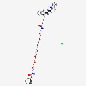 molecular formula C55H81ClN4O10 B12369099 Cy3-PEG7-SCO 