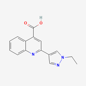 2-(1-ethyl-1H-pyrazol-4-yl)quinoline-4-carboxylic acid