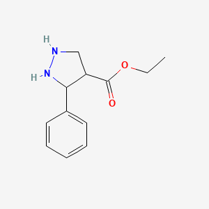 Ethyl 3-phenylpyrazolidine-4-carboxylate