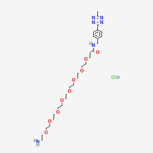 molecular formula C29H49ClN6O9 B12369134 Me-Tet-PEG8-NH2 (hydrochloride) 
