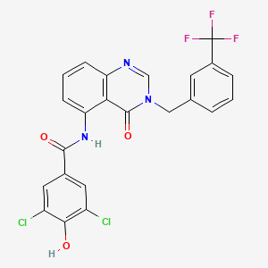 molecular formula C23H14Cl2F3N3O3 B12369137 Hsd17B13-IN-43 