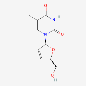 molecular formula C10H14N2O4 B12369143 1-[(2R,5S)-5-(hydroxymethyl)-2,5-dihydrofuran-2-yl]-5-methyl-1,3-diazinane-2,4-dione 