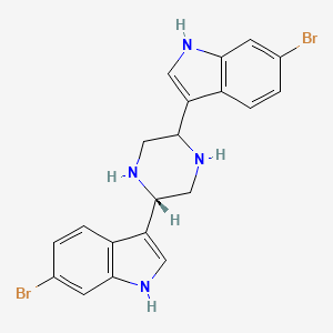 2,5-Bis(6'-bromo-3'-indolyl)piperazine