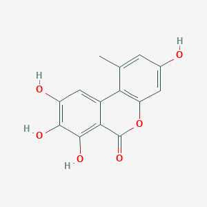 molecular formula C14H10O6 B12369255 3,7,8,9-Tetrahydroxy-1-methylbenzo[c]chromen-6-one 