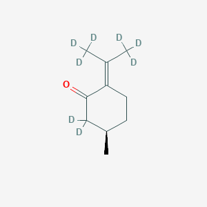 molecular formula C10H16O B12369288 Pulegone-d8 