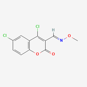 molecular formula C11H7Cl2NO3 B12369320 Antibacterial agent 196 