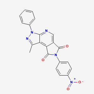 molecular formula C21H13N5O4 B12369327 LASSBio-873 