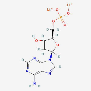 molecular formula C10H12Li2N5O6P B12369346 2'-Deoxyadenosine-5'-monophosphate-d12 (dilithium) 