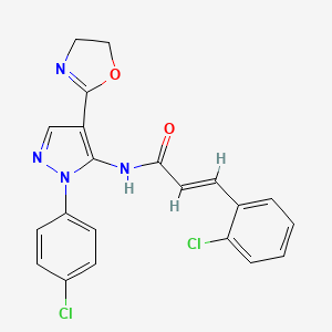 molecular formula C21H16Cl2N4O2 B12369349 Antifungal agent 81 