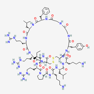 molecular formula C81H132N26O16S2 B12369355 Helianorphin-19 