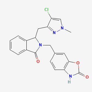 molecular formula C21H17ClN4O3 B12369363 NAMPT activator-7 