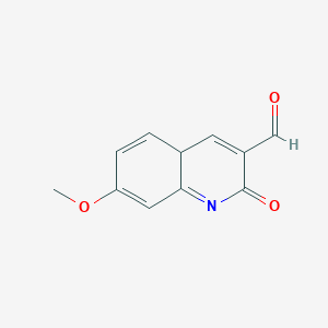 7-methoxy-2-oxo-4aH-quinoline-3-carbaldehyde