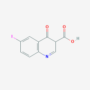 molecular formula C10H6INO3 B12369379 6-iodo-4-oxo-3H-quinoline-3-carboxylic acid 