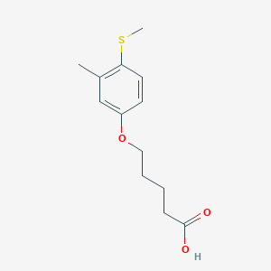 molecular formula C13H18O3S B12369413 Methylthiomcresol-C4-COOH 