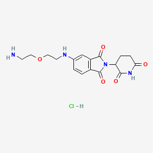 Thalidomide-5-NH-PEG1-NH2 (hydrochloride)