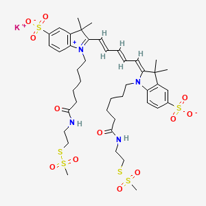 Cyanine 5 Bisfunctional MTSEA Dye (potassium)