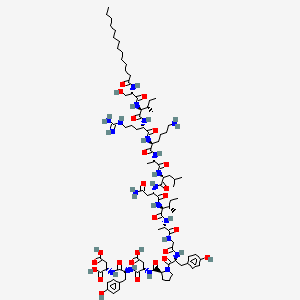 molecular formula C90H144N20O25 B12369477 mSIRK (L9A) 