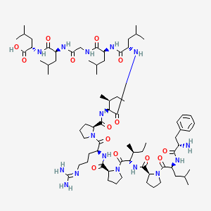 molecular formula C74H124N16O14 B12369483 peptide 5F 