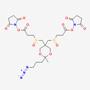 molecular formula C24H33N5O12S2 B12369486 Azide-DSBSO crosslinker 