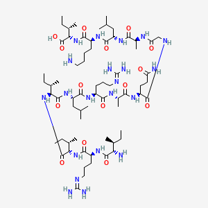 molecular formula C67H125N21O15 B12369490 H-Ile-Arg-Ile-Ile-Leu-Arg-Ala-Gln-Gly-Ala-Leu-Lys-Ile-OH 