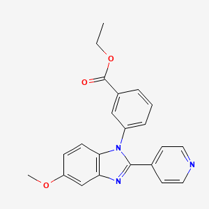 molecular formula C22H19N3O3 B12369496 Hsd17B13-IN-38 