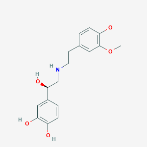 4-[(1R)-2-[2-(3,4-dimethoxyphenyl)ethylamino]-1-hydroxyethyl]benzene-1,2-diol