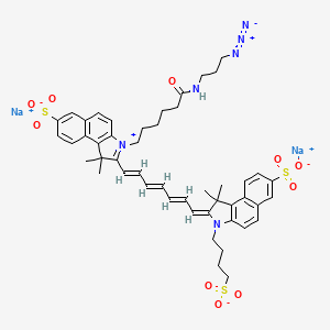 molecular formula C48H54N6Na2O10S3 B12369568 DiSulfo-ICG-azide (disodium) 