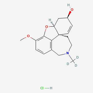 (1S,12S,14R)-9-methoxy-4-(trideuteriomethyl)-11-oxa-4-azatetracyclo[8.6.1.01,12.06,17]heptadeca-6(17),7,9,15-tetraen-14-ol;hydrochloride