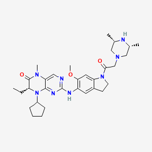 molecular formula C31H44N8O3 B12369591 Plk1/brd4-IN-5 