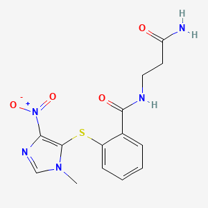 molecular formula C14H15N5O4S B12369593 Nipamovir 