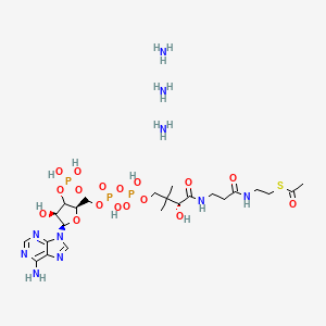 molecular formula C23H47N10O17P3S B12369620 Acetoyl-CoA (triammonium) 