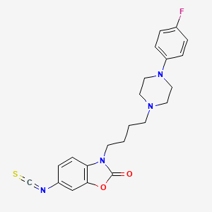 molecular formula C22H23FN4O2S B12369639 3-[4-[4-(4-Fluorophenyl)piperazin-1-yl]butyl]-6-isothiocyanato-1,3-benzoxazol-2-one 