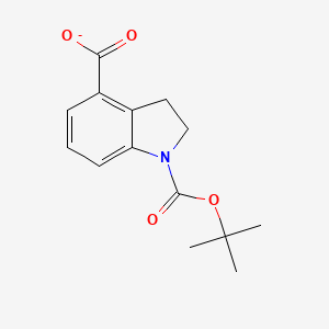 1h-Indole-1,4-dicarboxylic acid,2,3-dihydro-,1-(1,1-dimethylethyl)ester