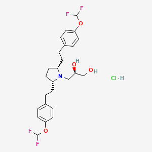 molecular formula C25H32ClF4NO4 B12369657 VMAT2-IN-I HCl 