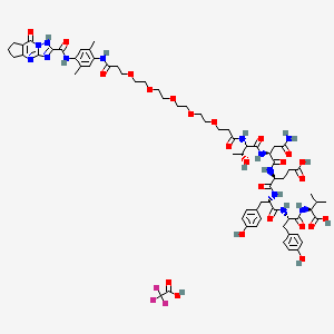 molecular formula C69H90F3N13O24 B12369662 IVMT-Rx-3 