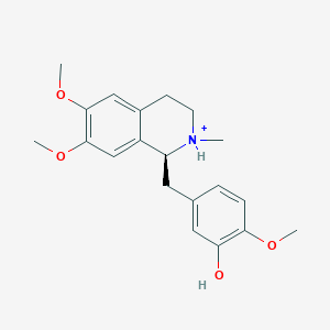molecular formula C20H26NO4+ B1236967 (S)-laudanine(1+) 