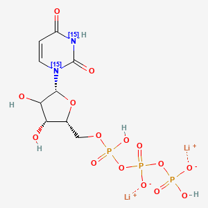 Uridine triphosphate-15N2 (dilithium)