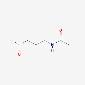 molecular formula C6H10NO3- B1236968 4-Acetamidobutanoate 