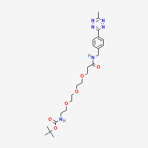 molecular formula C24H36N6O6 B12369689 Me-Tet-PEG3-NHBoc 