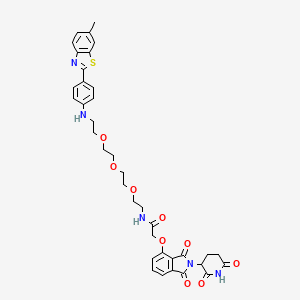 molecular formula C37H39N5O9S B12369696 PROTAC |A-synuclein degrader 6 