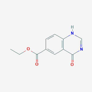 molecular formula C11H10N2O3 B123697 3,4-二氢-4-氧代喹唑啉-6-羧酸乙酯 CAS No. 155960-91-1