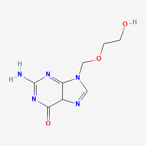 molecular formula C8H11N5O3 B12369719 2-amino-9-(2-hydroxyethoxymethyl)-5H-purin-6-one 