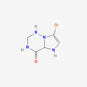 7-bromo-2,3,4a,5-tetrahydro-1H-imidazo[2,1-f][1,2,4]triazin-4-one